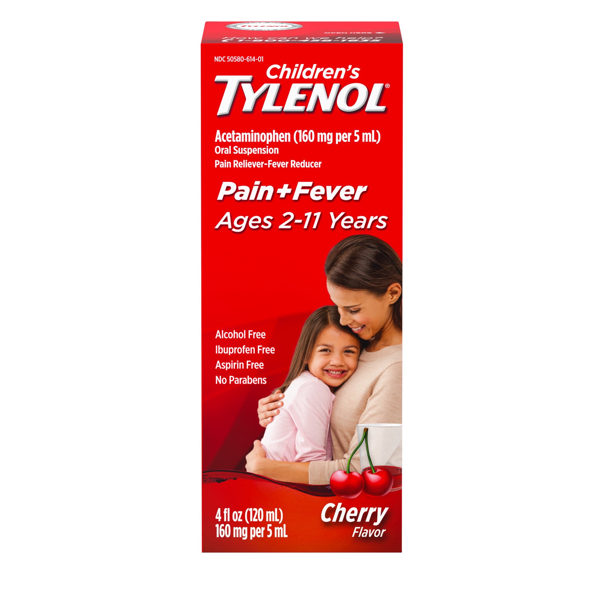 slide 8 of 10, Tylenol Children's Tylenol Pain + Fever Relief Liquid - Acetaminophen - Cherry - 4 fl oz, 4 fl oz