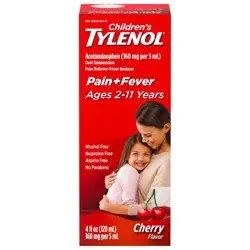 Tylenol Children's Tylenol Pain + Fever Relief Liquid - Acetaminophen - Cherry - 4 fl oz