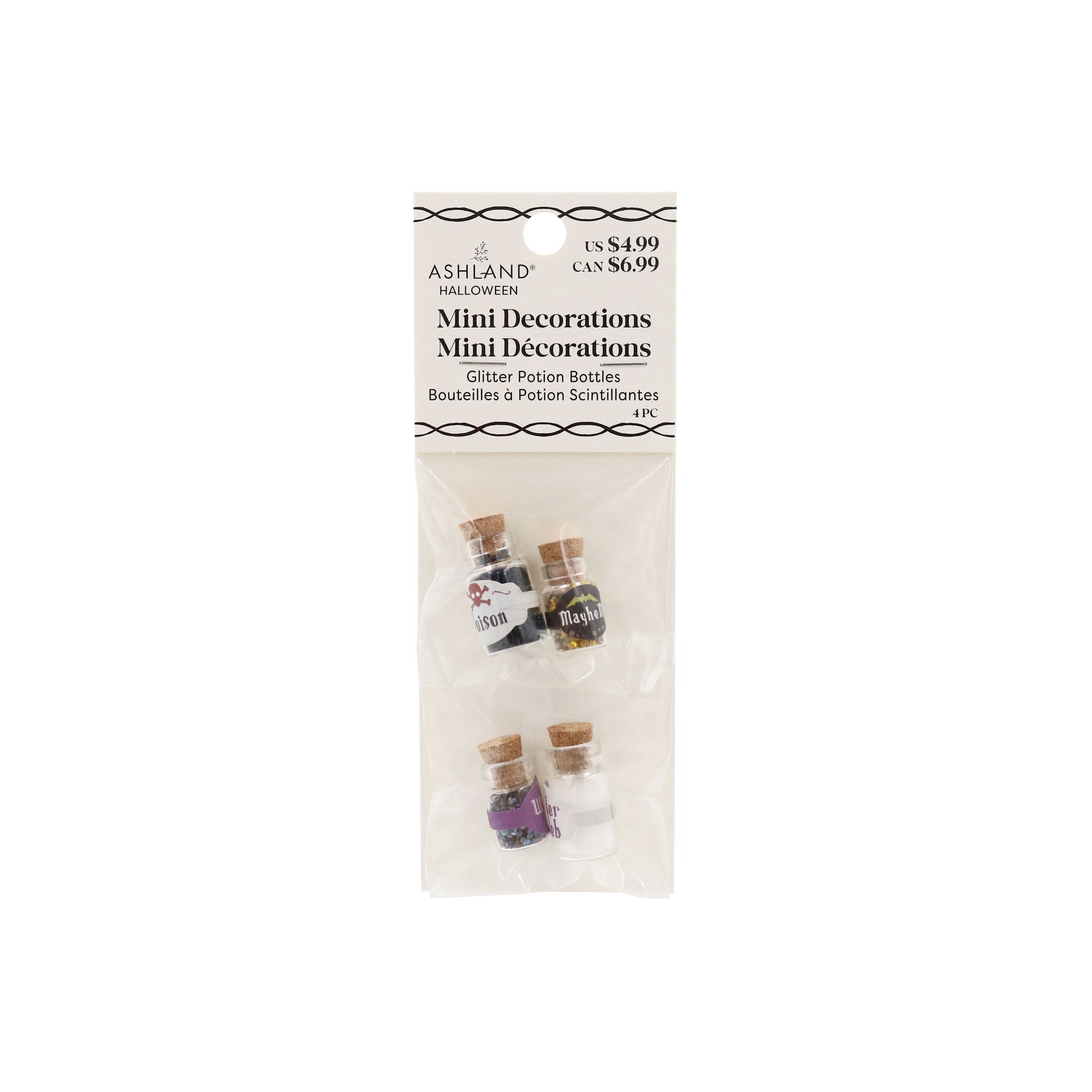 slide 2 of 4, Mini Glitter Potion Bottles, 4ct. By Ashland, 4 ct