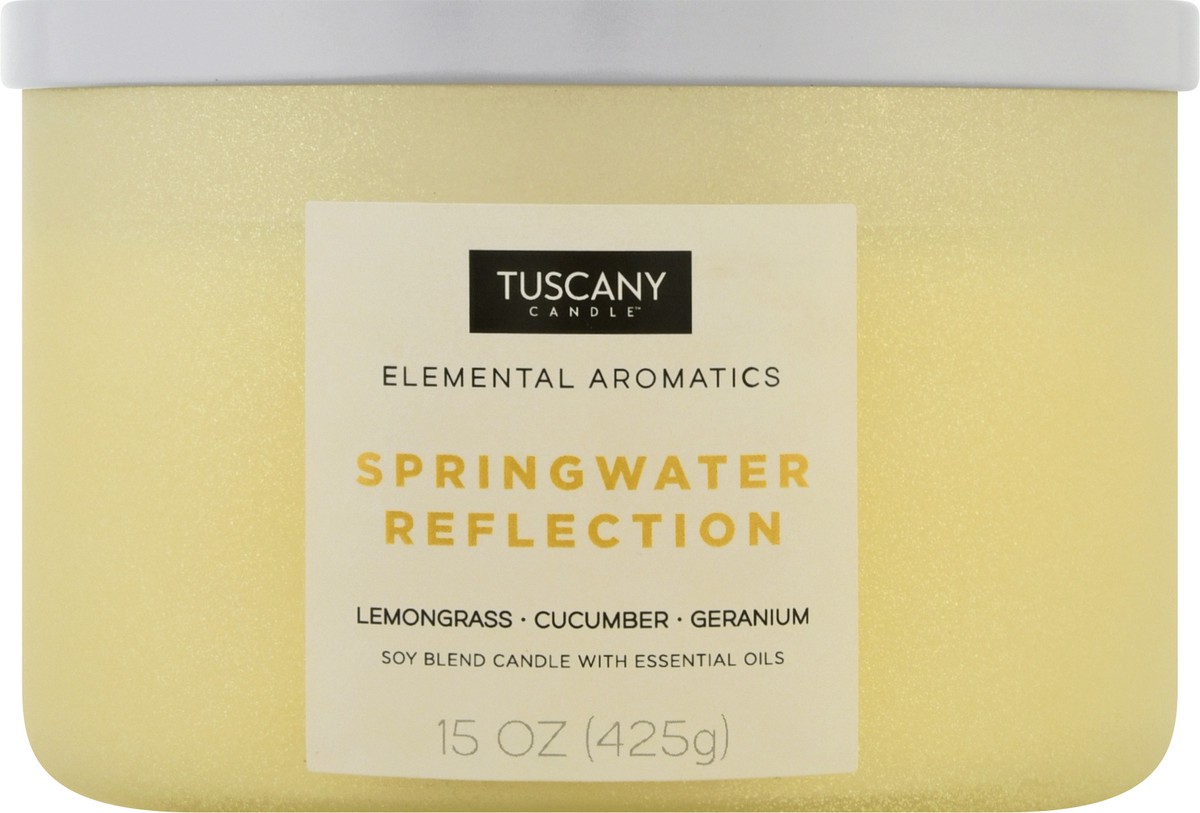 slide 3 of 10, Tuscany Candle Tuscany Elemental Aromatics Springwater Reflection Candle, 1 ct