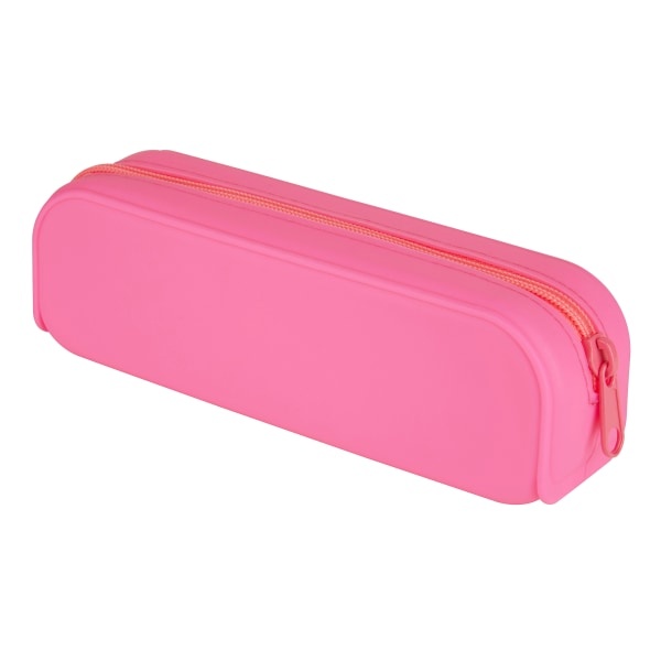 slide 1 of 1, Office Depot Brand Tubular Silicone Pencil Pouch, 8'' X 2'', Pink, 1 ct