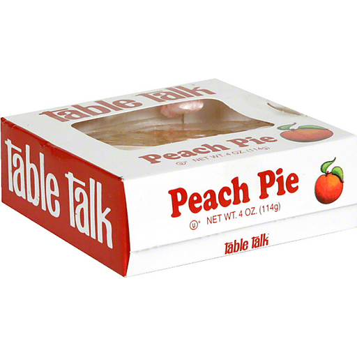 slide 1 of 1, Table Talk Peach Pie, 4 oz