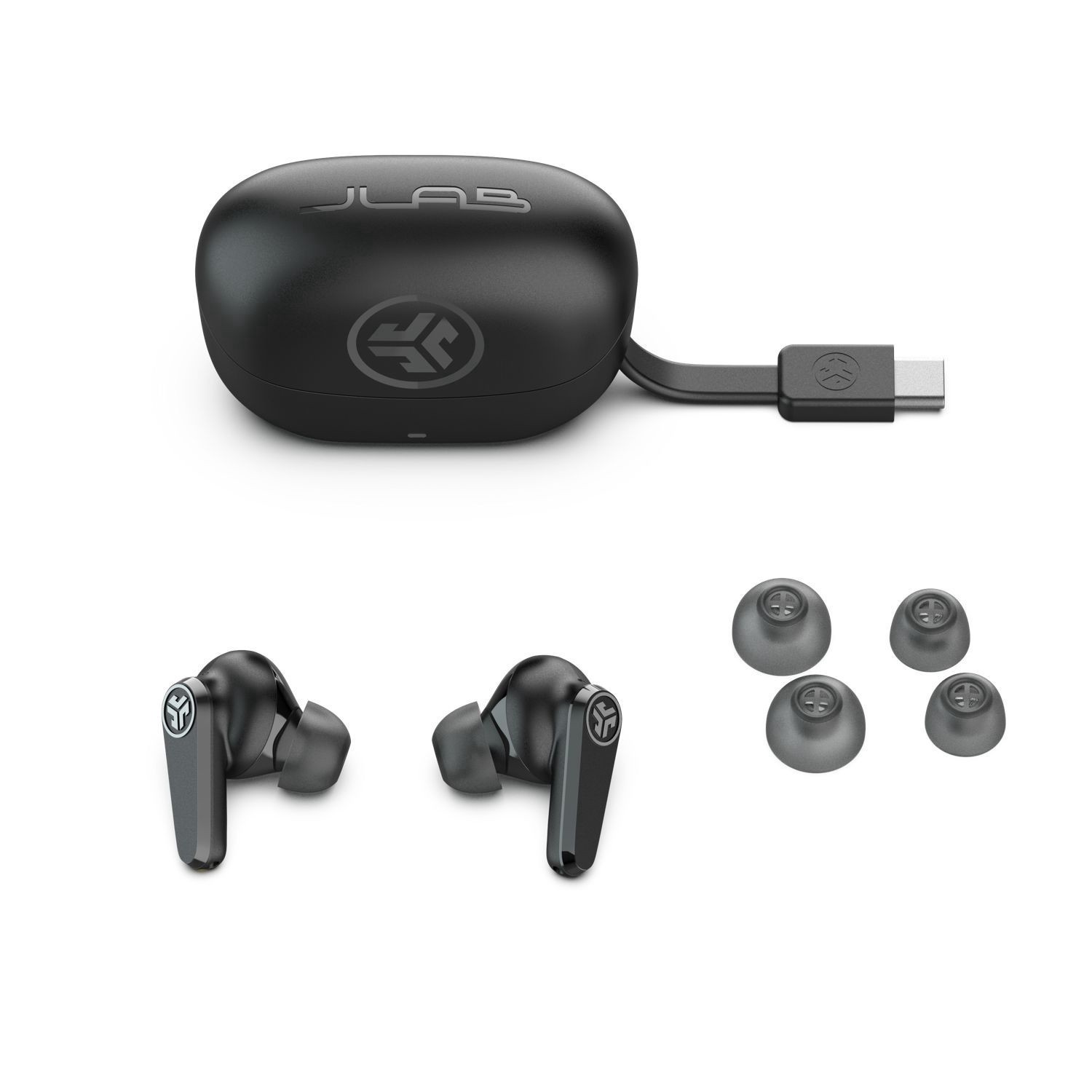 slide 3 of 3, Jlab Gopods Anc True Wireless Earbuds, Black, 1 ct