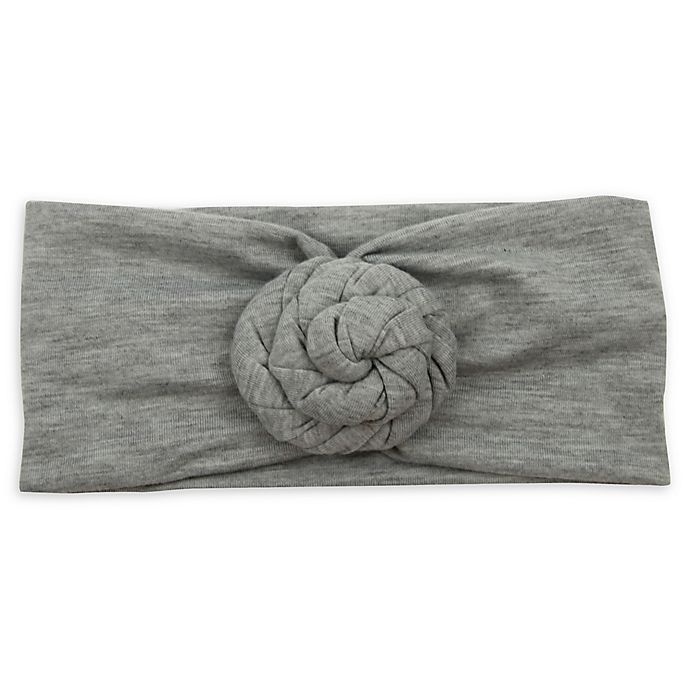 slide 1 of 1, Tiny Treasures Large Bun Knot Headband - Heather Grey, 1 ct