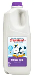 Creamland Fat Free Milk with Vitamin A and D, Skim Milk Half Gallon - 1 Jug