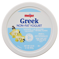 slide 8 of 29, Meijer Greek Nonfat Yogurt, Vanilla, 32 oz