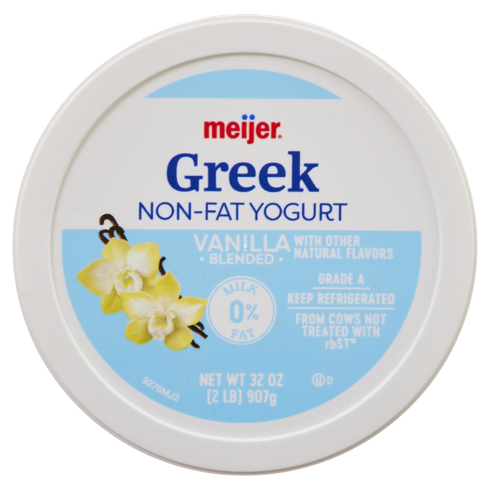 slide 26 of 29, Meijer Greek Nonfat Yogurt, Vanilla, 32 oz