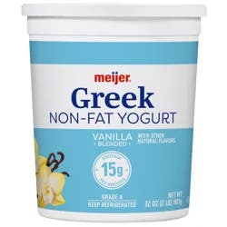 Meijer Greek Nonfat Yogurt, Vanilla