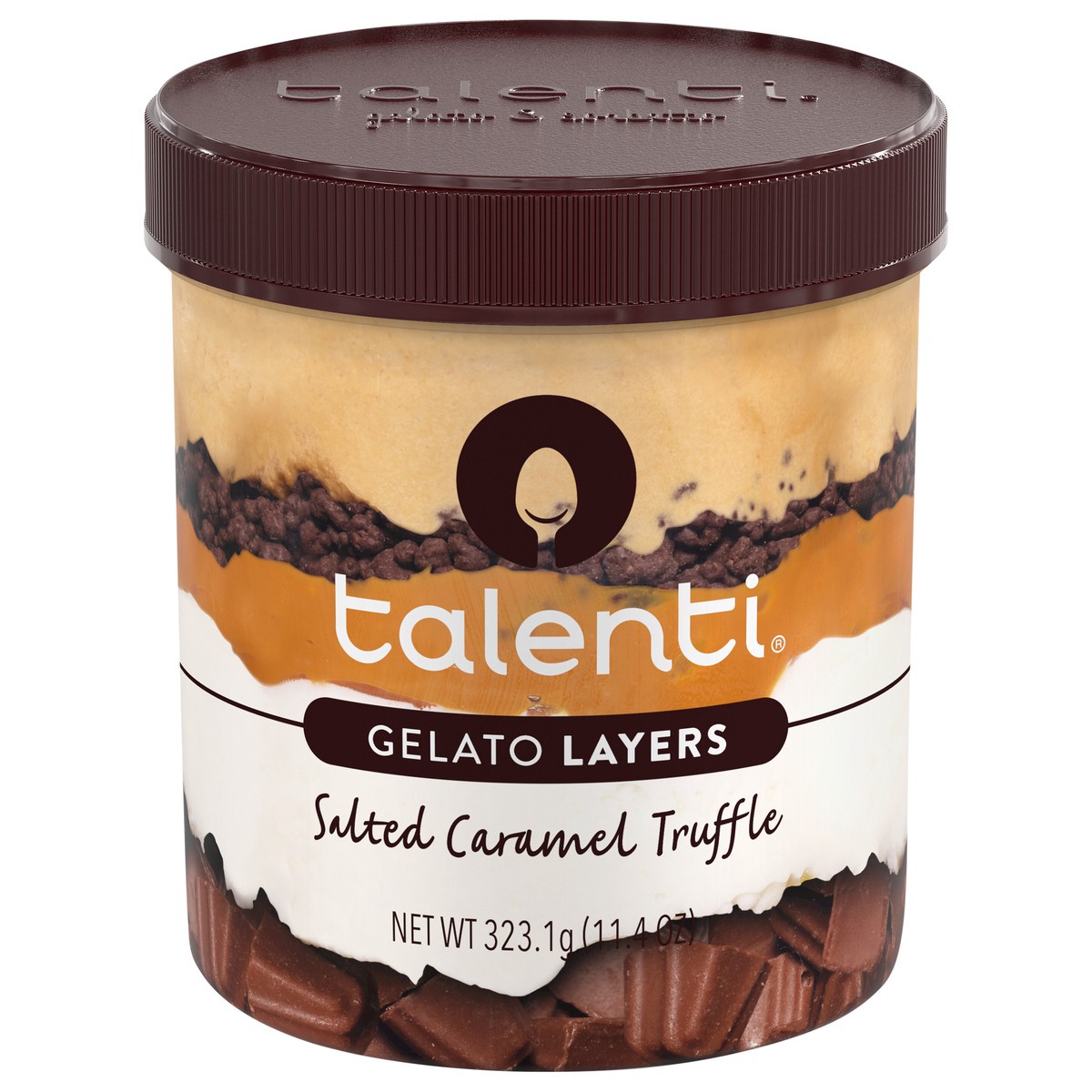 slide 1 of 8, Talenti Gelato Layers Salted Caramel Truffle, 323.1 g, 323.10 g