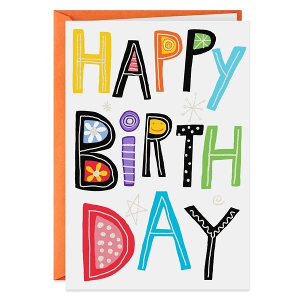 slide 1 of 1, Hallmark Shoebox Birthday Card For Anyone (Happy Birth Day), 1 ct