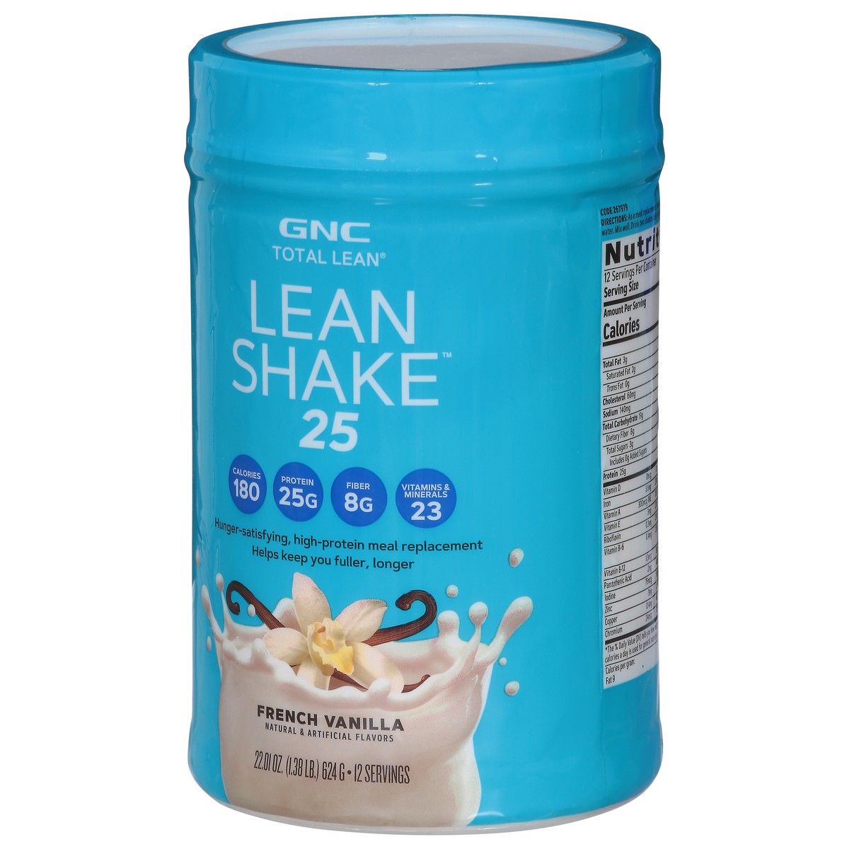 slide 3 of 9, GNC Total Lean French Vanilla Lean Shake 25 22.01 oz, 22.01 oz
