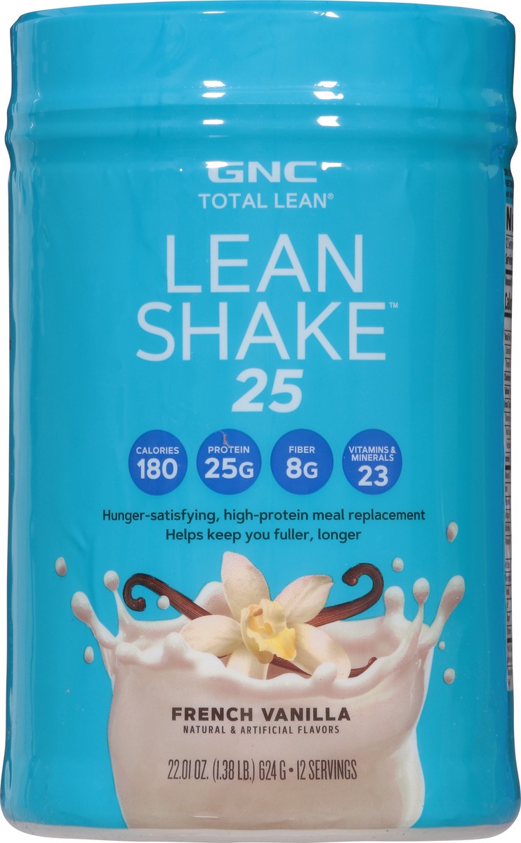 slide 6 of 9, GNC Total Lean French Vanilla Lean Shake 25 22.01 oz, 22.01 oz