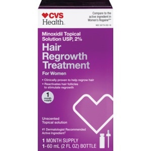 slide 1 of 1, CVS Health Women's Hair Regrowth Treatment Unscented, 2 oz