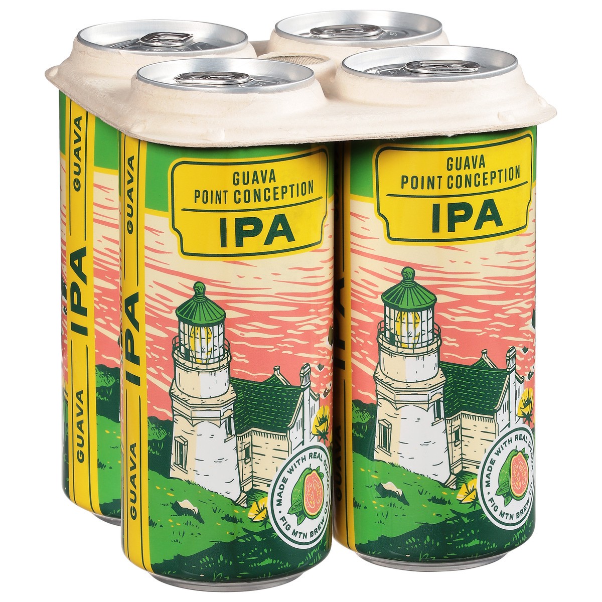 slide 8 of 10, Fig Mountain Guava Point Conception Ipa In Cans - 4-16 Fl Oz, 64 fl oz