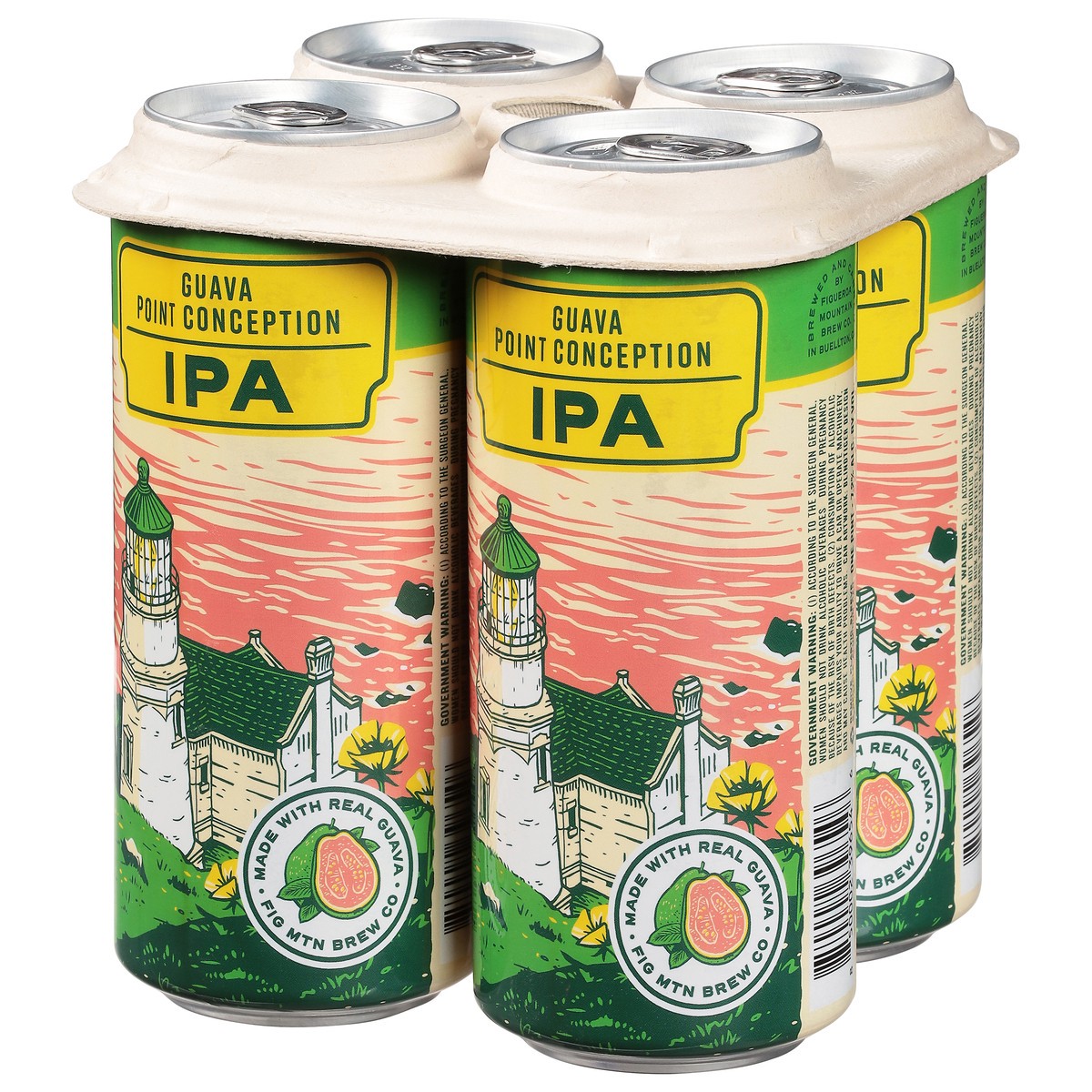 slide 9 of 10, Fig Mountain Guava Point Conception Ipa In Cans - 4-16 Fl Oz, 64 fl oz