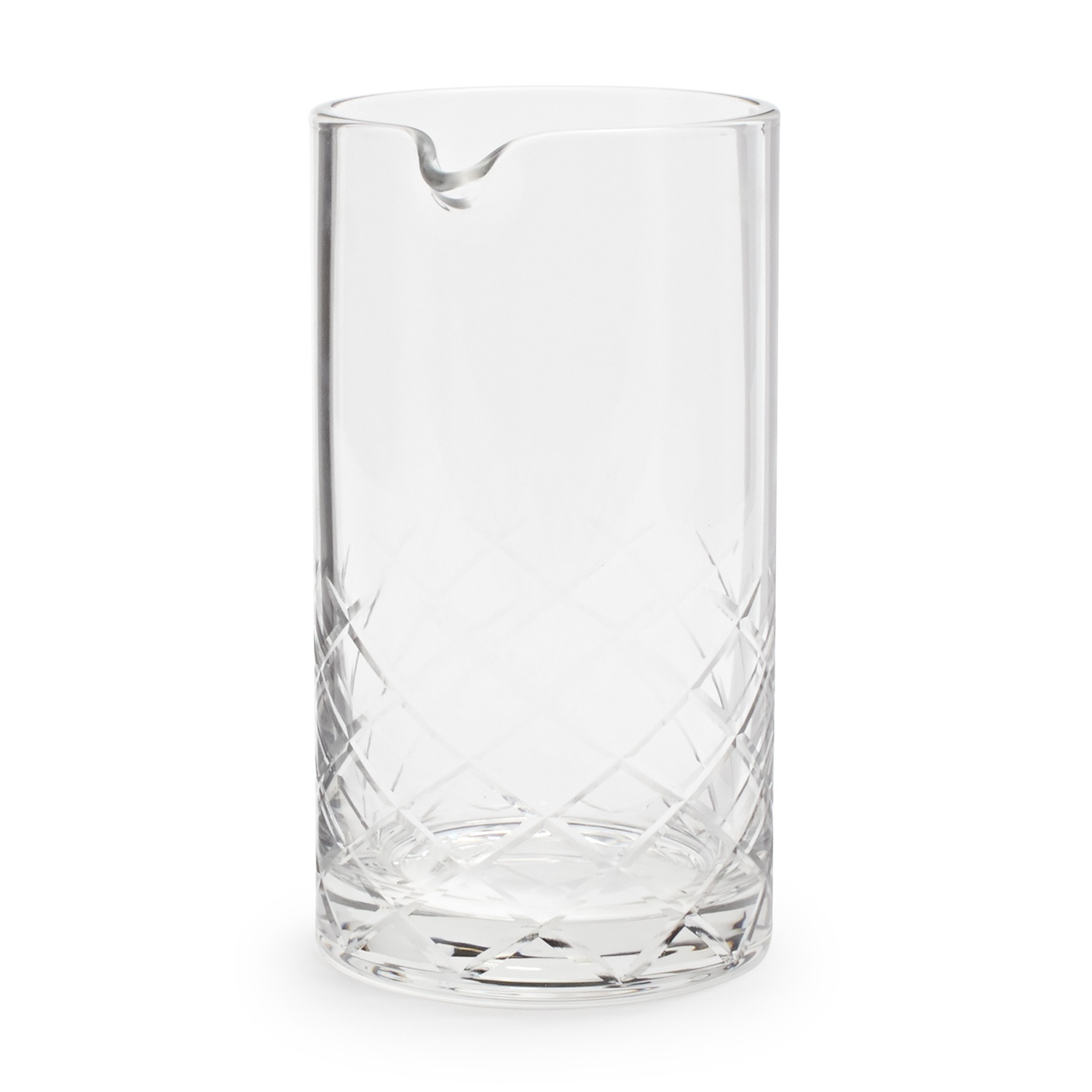 slide 1 of 1, Sur La Table Diamond-Cut Mixing Glass, Clear, 1 ct