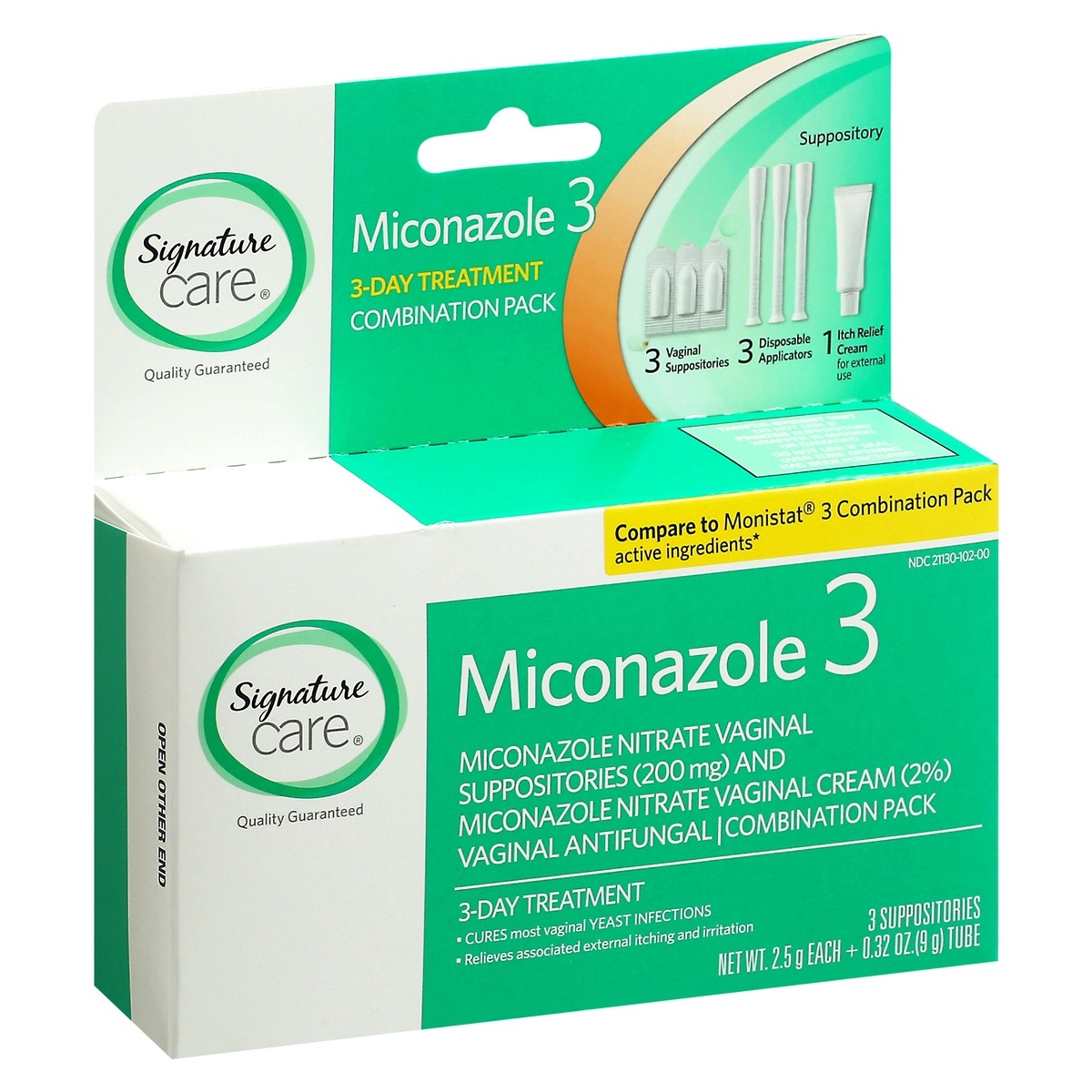 slide 1 of 9, S Care Miconazole 3 Combo Pack, 1 ct