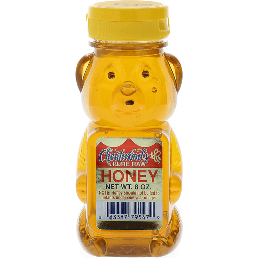 slide 1 of 1, Cheatwood's Honey Pure Raw Honey Bear, 8 oz