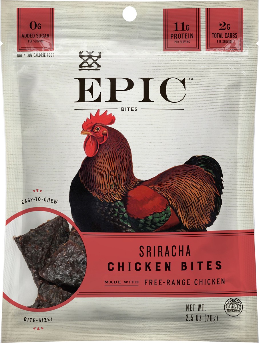 slide 3 of 9, EPIC Chicken Sriracha Bites, 1 ct