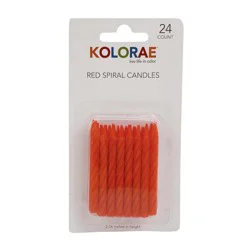 Kolorae Red Spiral Birthday Candles