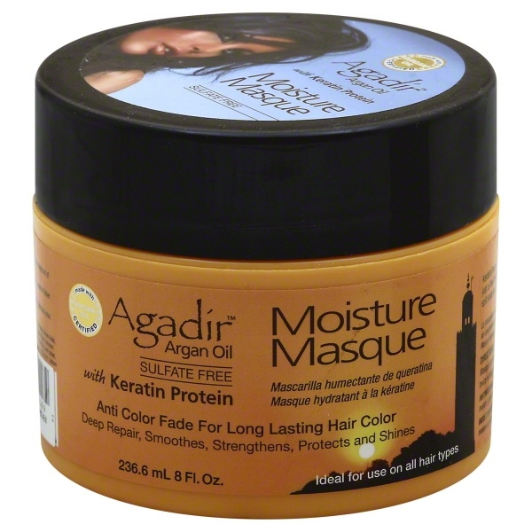 slide 1 of 1, Agadir Argan Oil Moisture Masque with Keratin Protein Sulfate Free, 8 oz