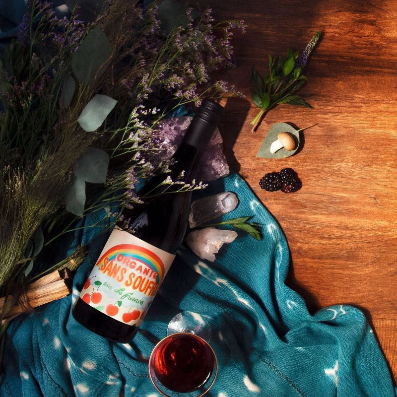 slide 11 of 11, Cherries & Rainbows Sans Soufre Red Wine - 750ml Bottle, 