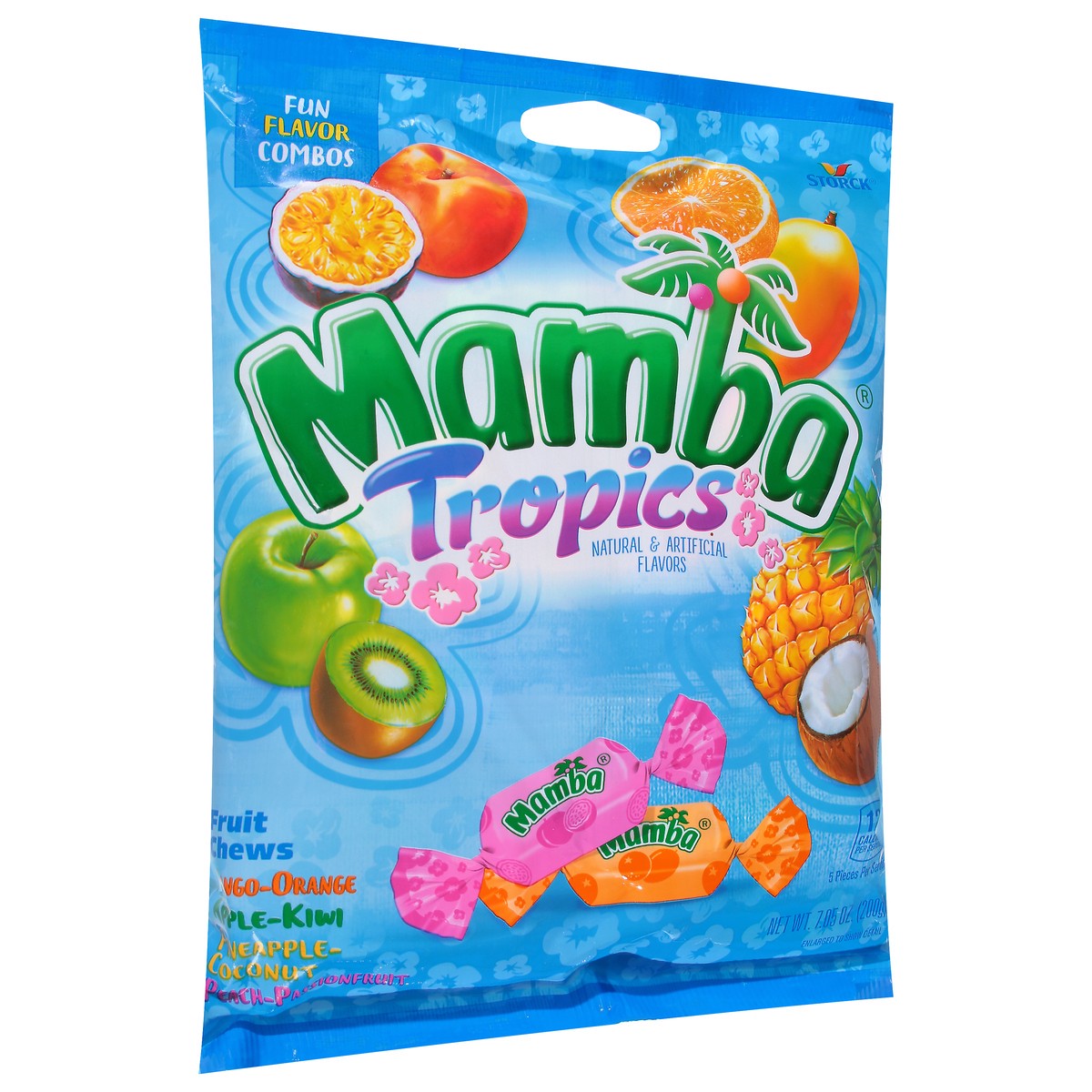 slide 2 of 9, Mamba Tropics Fruit Chews, 7.05 oz