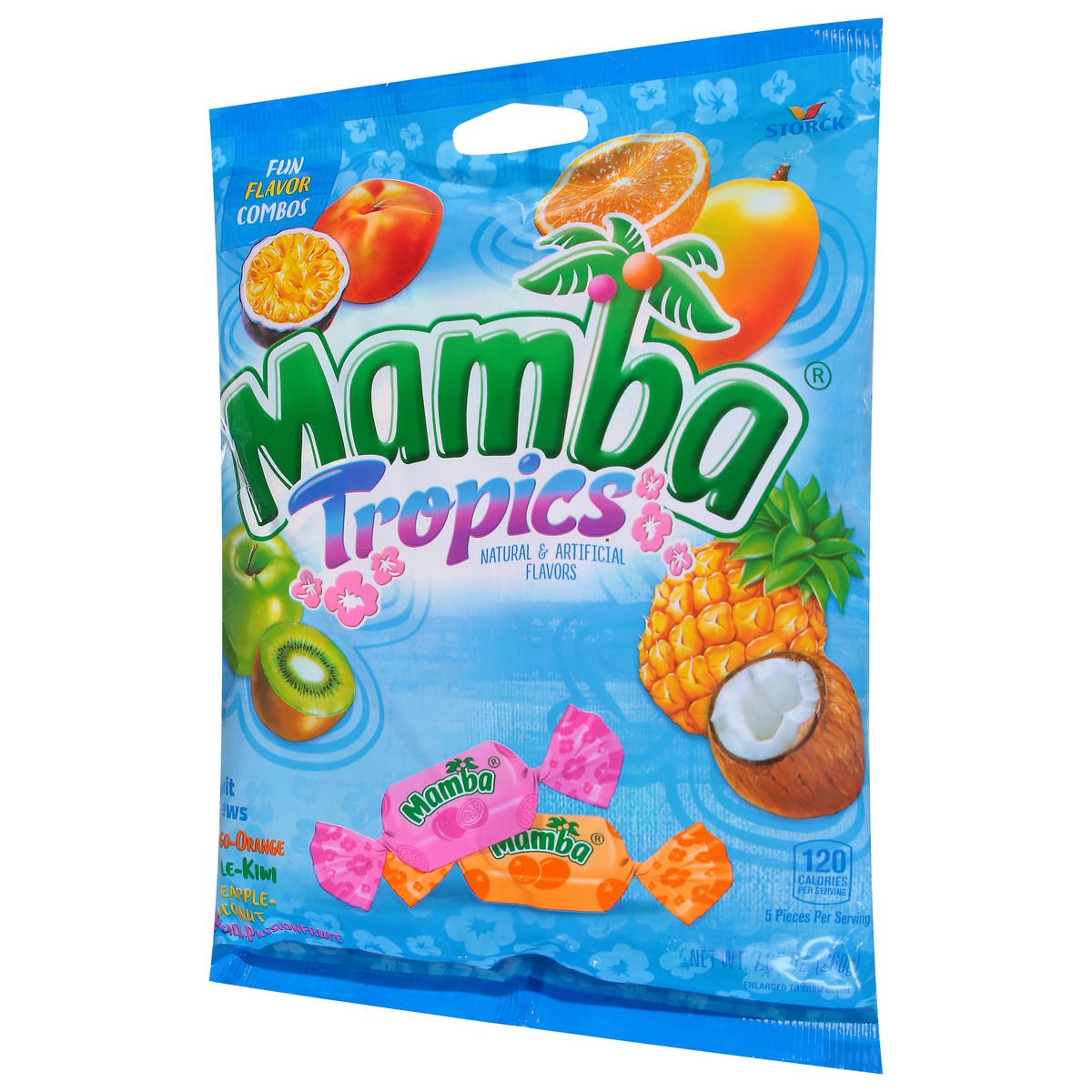 slide 3 of 9, Mamba Tropics Fruit Chews, 7.05 oz