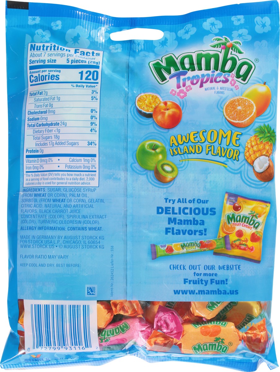 slide 5 of 9, Mamba Tropics Fruit Chews, 7.05 oz