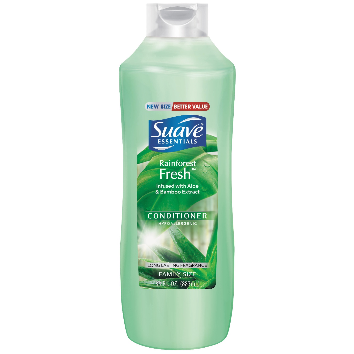 slide 1 of 1, Suave Essentials Conditioner Rainforest Fresh, 30 oz, 30 oz