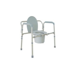 slide 1 of 1, Drive Medical Heavy Duty Bariatric Fold Commode, 1 ct