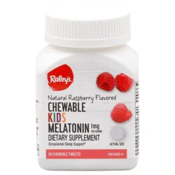 Raley's Kids Natural Raspberry Chewable Melatonin 60 ea