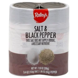 Raleys Salt & Pepper Shaker Twin Pack 7.35 oz