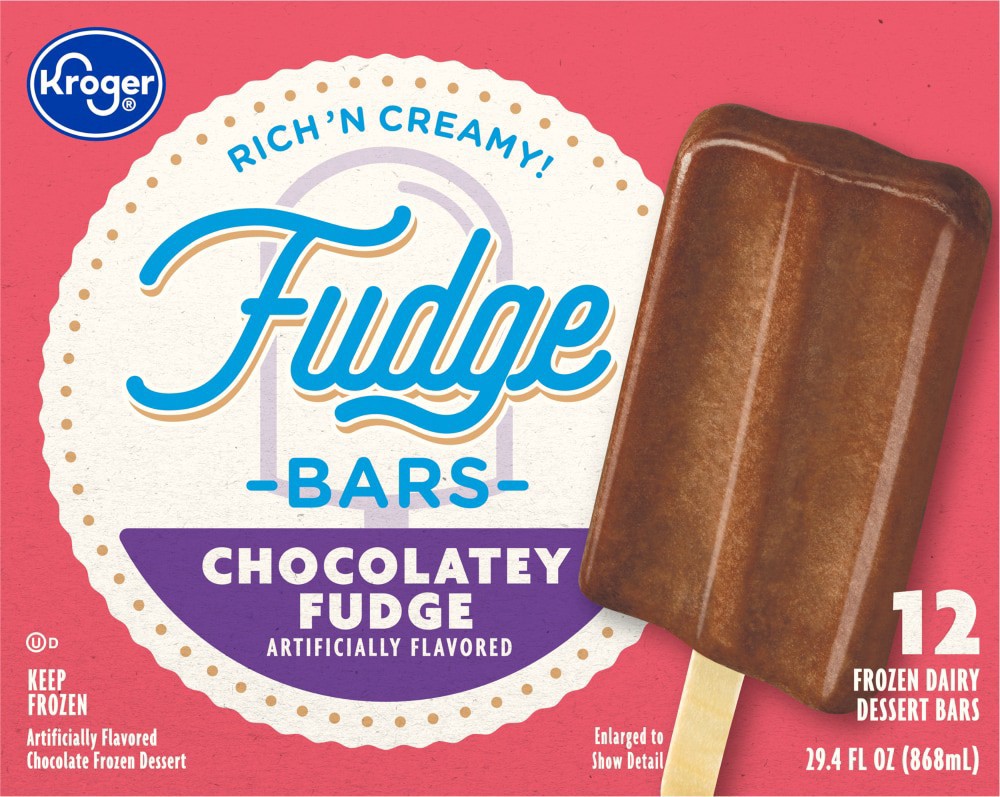 slide 2 of 3, Kroger Artic Blasters Fudge Frozen Dairy Dessert Bars, 12 ct
