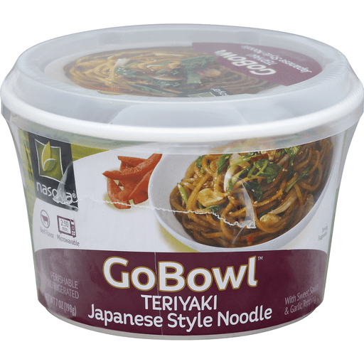 slide 3 of 3, Nasoya GoBowl Teriyaki Noodle Bowl, 7 oz