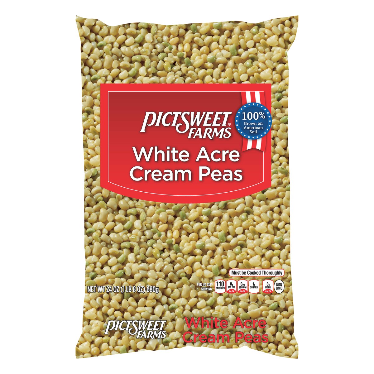 slide 2 of 11, PictSweet White Acre Cream Peas, 24 oz