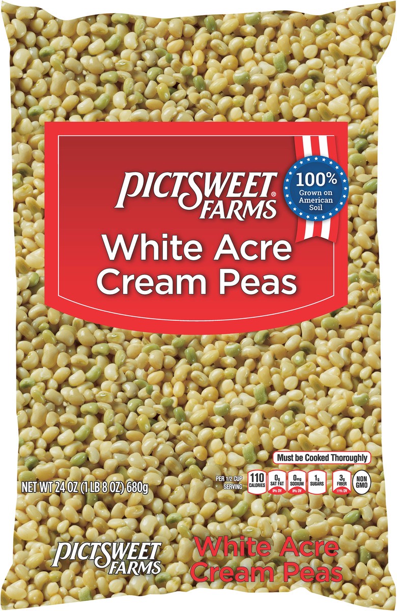 slide 3 of 11, PictSweet White Acre Cream Peas, 24 oz