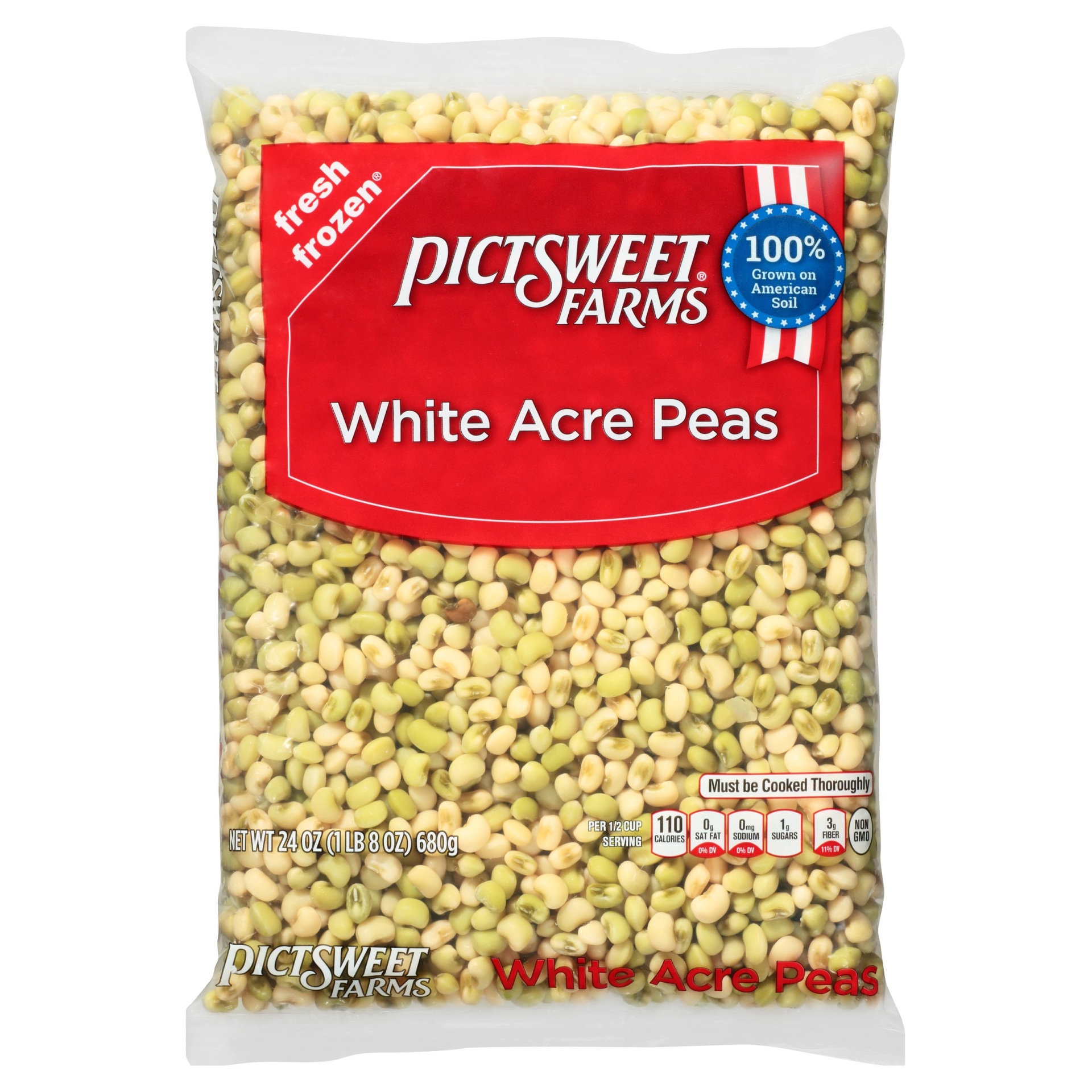 PictSweet Clear Bag White Acre Peas 24 oz Shipt