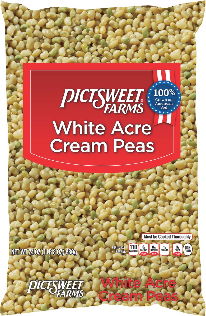 slide 7 of 11, PictSweet White Acre Cream Peas, 24 oz