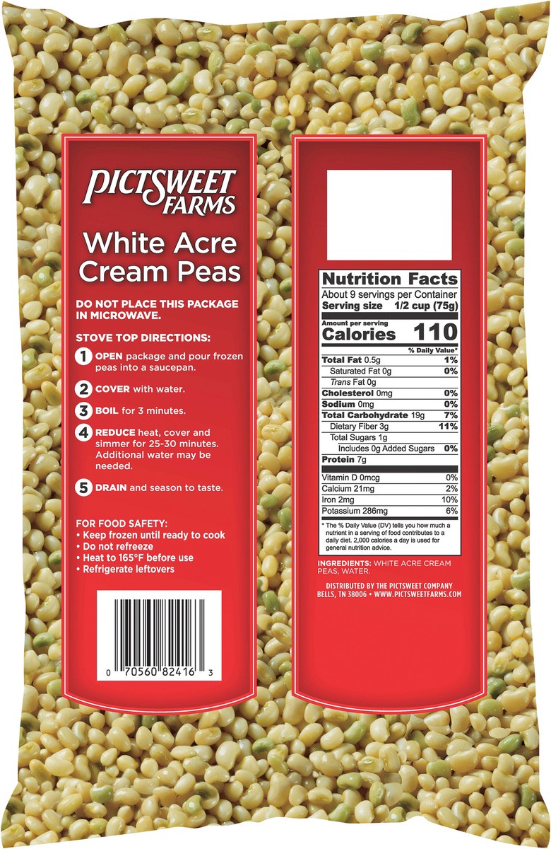 slide 9 of 11, PictSweet White Acre Cream Peas, 24 oz