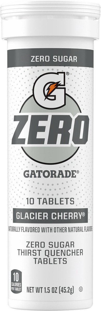slide 6 of 6, Gatorade G Zero Tablets Glacier Cherry 1.6 Oz, 10 ct