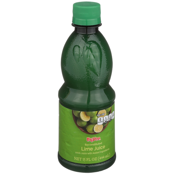 slide 1 of 1, Hy-vee 100% Reconstituted Lime Juice - 15 fl oz, 15 fl oz