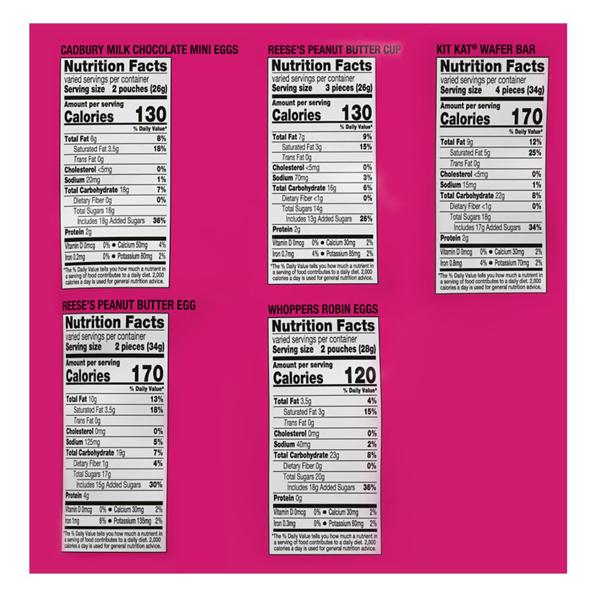 slide 7 of 7, Hershey's Assorted Flavored Easter Candy Variety Bag, 75 ct