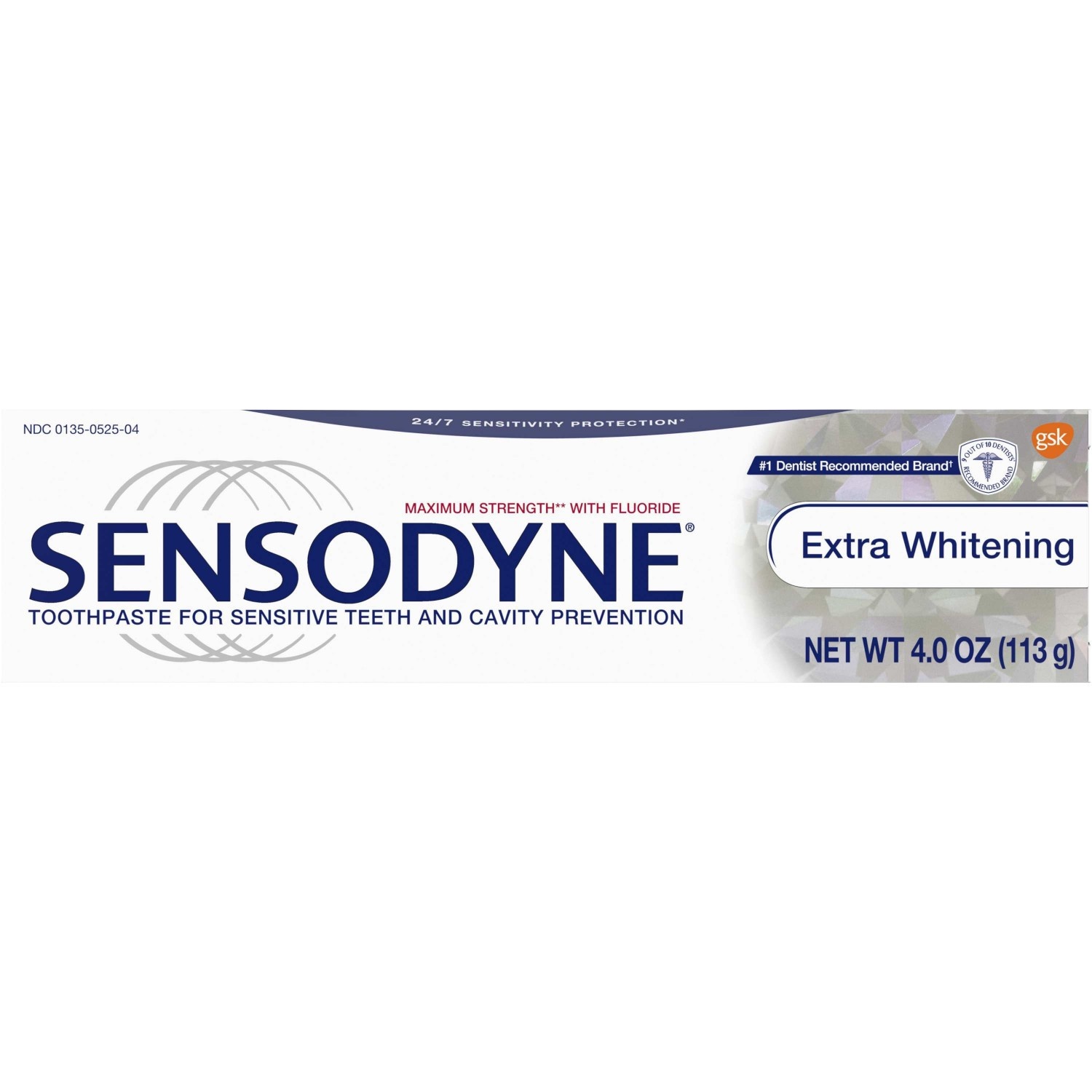 slide 1 of 3, Sensodyne Extra Whitening Toothpaste, 4 oz