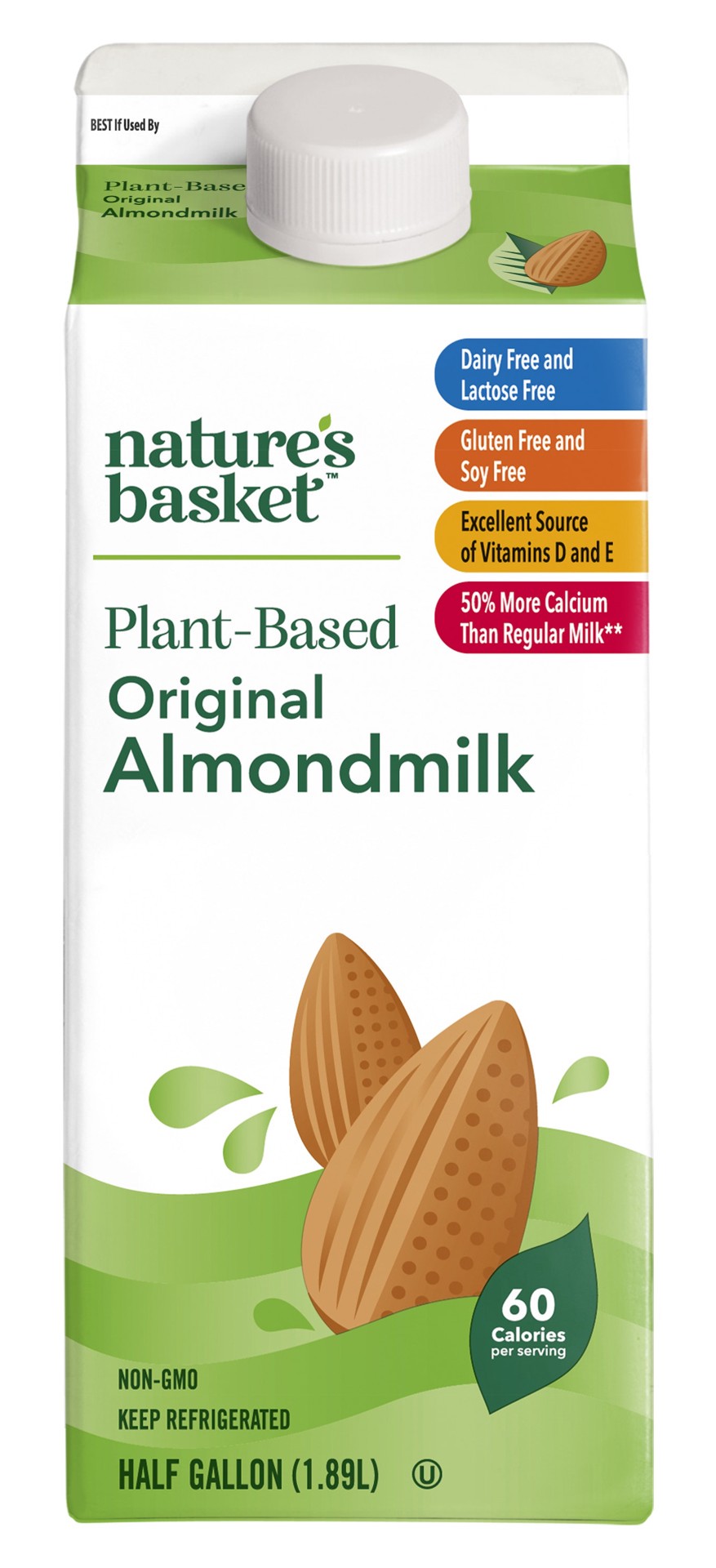 slide 1 of 1, Nb Original Almond Milk, 64 oz