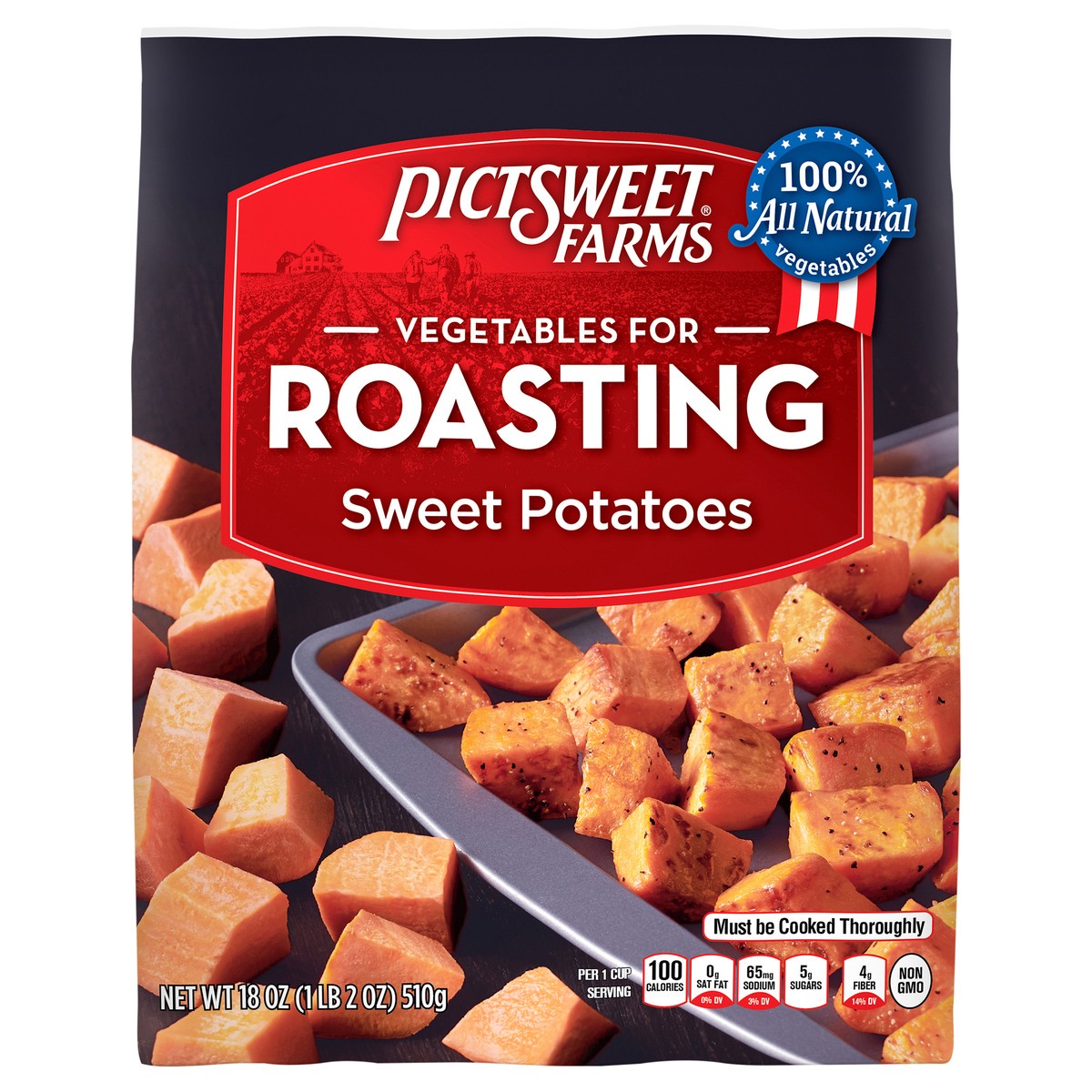 slide 1 of 3, PictSweet Sweet Potatoes, 18 oz
