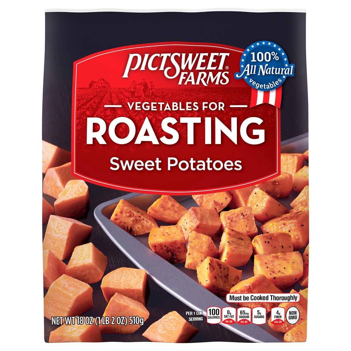 slide 1 of 3, PictSweet Sweet Potatoes, 18 oz