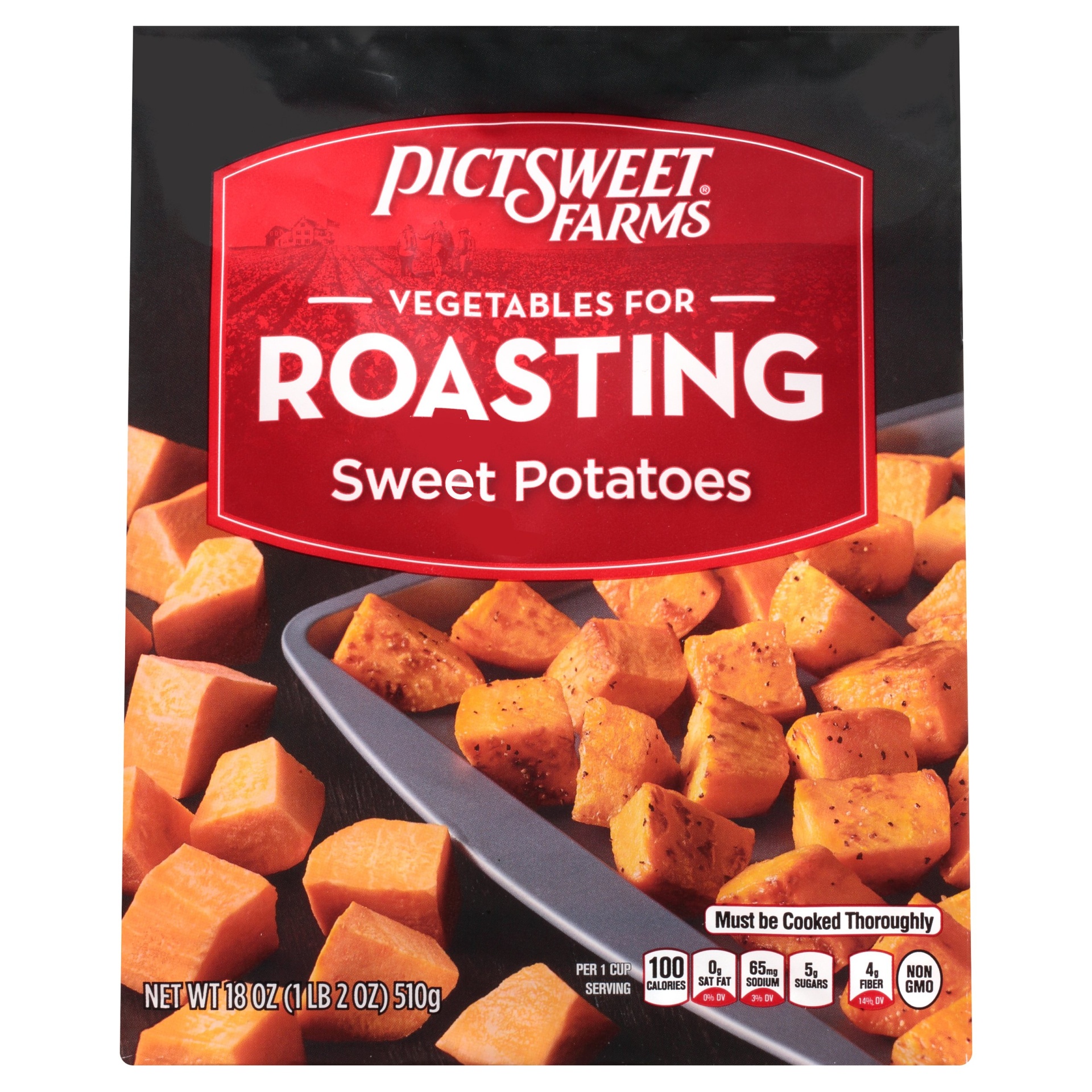 slide 1 of 8, PictSweet Farms Vegetables For Roasting Sweet Potatoes, 18 oz