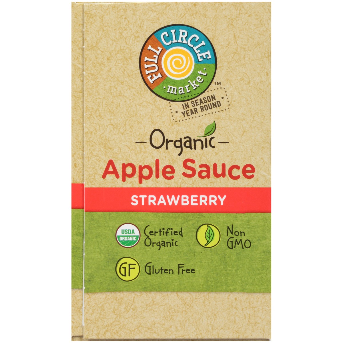 slide 4 of 15, Full Circle Market Strawberry Apple Sauce, 38.4 oz