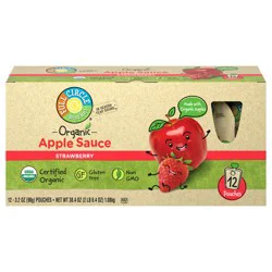 Full Circle Market Organic Strawberry Apple Sauce - 12 ea